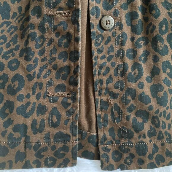 Sanctuary Animal Print Jacket Womens Size Medium Missing Button - Picture 7 of 7